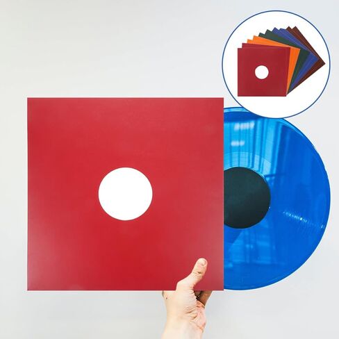 BESTYASH 5pcs Protective Vinyl Record Sleeves for 12 Inch Albums Made of Paper Easy to Open Vinyl Record Storage Bags and Album Cover Preservation in Kuwait