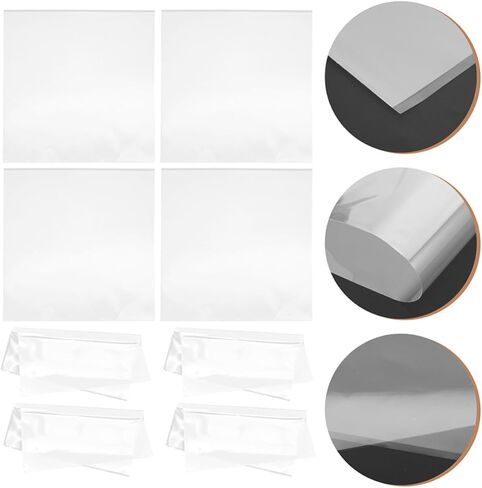 NUOBESTY 25pcs Vinyl Record Outer Sleeves Protective Sleeve for Vinyl Record Made of Sturdy Plastic Material to Protect and Store Albums in Kuwait