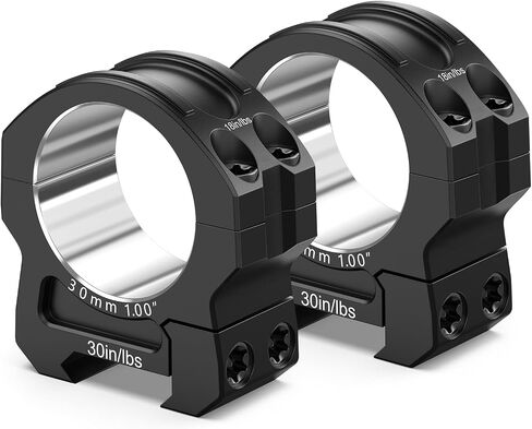 CVLIFE 7075 Aluminum 30mm Scope Rings, Pre-Lapped Precision CNC Machined Mounts for Picatinny & More Rails - 2 Pieces in Kuwait