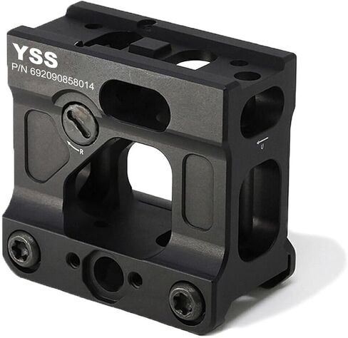 YSS Optic Riser Mount 2.26" Centerline Height Suitable M5 H1 H2 T1 T2 Red Dot Riser Mount Stand for Picatinny Rail Black in Kuwait
