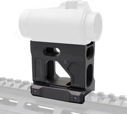 YSS Optic Riser Mount 2.26" Centerline Height Suitable M5 H1 H2 T1 T2 Red Dot Riser Mount Stand for Picatinny Rail Black in Kuwait
