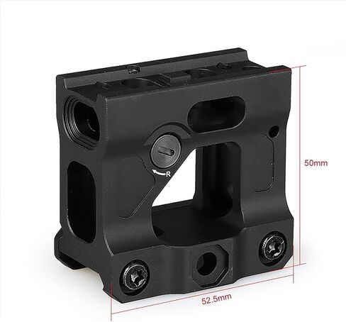 YSS Optic Riser Mount 2.26" Centerline Height Suitable M5 H1 H2 T1 T2 Red Dot Riser Mount Stand for Picatinny Rail Black in Kuwait