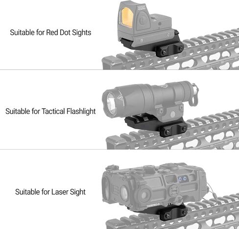 5 Slots Picatinny Rail Riser Mount, Mini Optic Riser Mount for Red Dot in Saudi Arabia