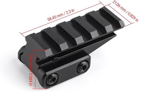 5 Slots Picatinny Rail Riser Mount, Mini Optic Riser Mount for Red Dot in Saudi Arabia