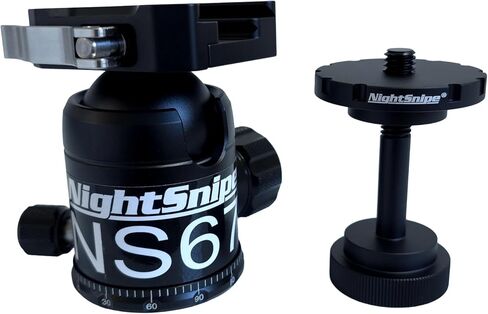 BOG DeathGrip Ball Head Conversion Kit | Ball Head Adapter + NS67 Ball Head | for use with BOG DeathGrip Tripod in Kuwait