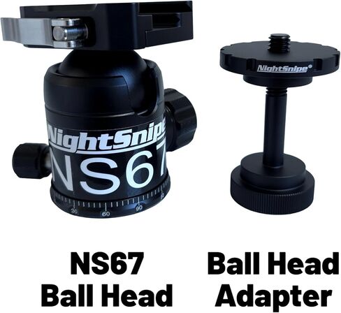 BOG DeathGrip Ball Head Conversion Kit | Ball Head Adapter + NS67 Ball Head | for use with BOG DeathGrip Tripod in Kuwait