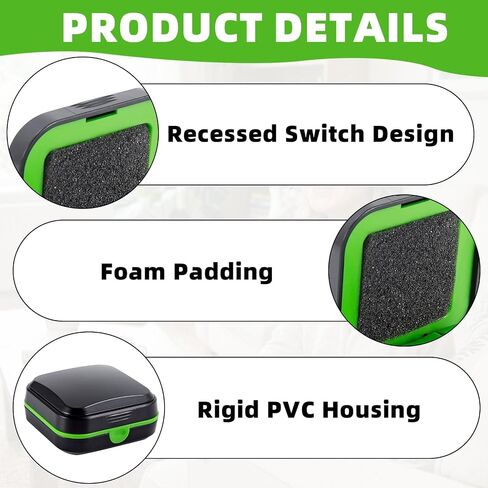 2PCS Waterproof Hearing Aid Cases for Travel for 2 Hearing Aids(Green) in Kuwait