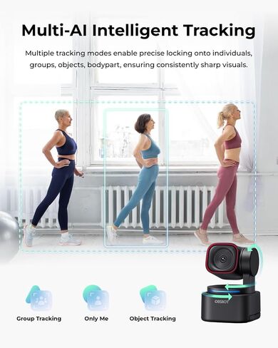 OBSBOT Tiny 3 Lite AI-Powered Spatial Audio 4K Webcam - Compact AI Tracking in Kuwait