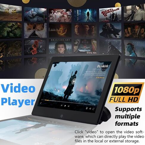4K Android 13 Portable Car TV Headrest Monitor Back Seat,10.1 Inch Touch Screen Tablet Portable Multi-Media Video Player,Support Phone Wireless Mirror Link,WiFi USB/SD Card & 2G+32GB 1PCS in Kuwait