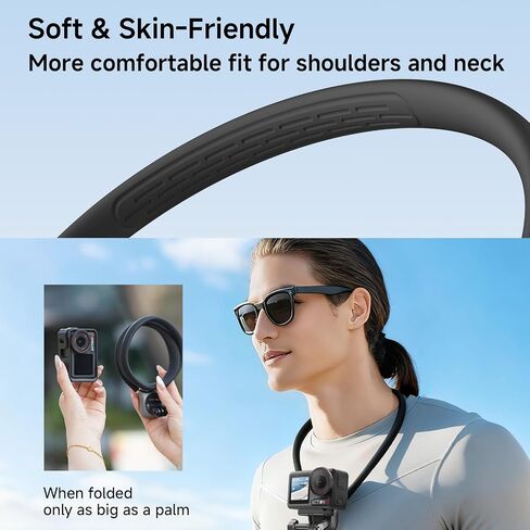 Magnetic Neck Phone Holder for Video Recording POV Phone Camera POV Chest Mount for Gopro DJI Osmo, Pocket 3 Neck Mount,Ideal for Vlogging, Live Streaming, Cooking, Sports in Saudi Arabia