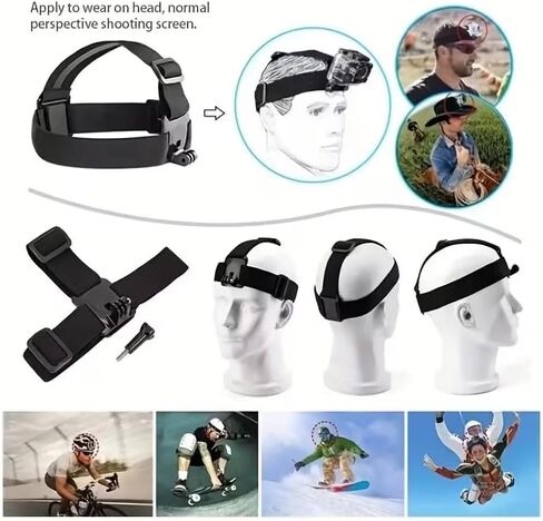 6-Piece Sports Camera Kit: Suitable for GoPro/Phone/Osmo and Other Action Cameras Phone Holder Accessories in Kuwait