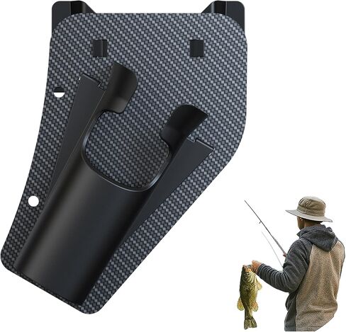 Fishing Rod Holster for Belt, Hands-Free Slide-in Rod Holder, Black in Kuwait