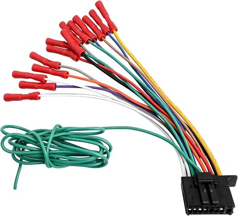 16 Pin Radio Wiring Harness, Car Stereo Wiring Harness Plug Compatible with DEH AVH AVIC MVH FH SPH, Auto Radio Stereo Connector for Aftermarket Power Speaker Wire Replacement in Kuwait