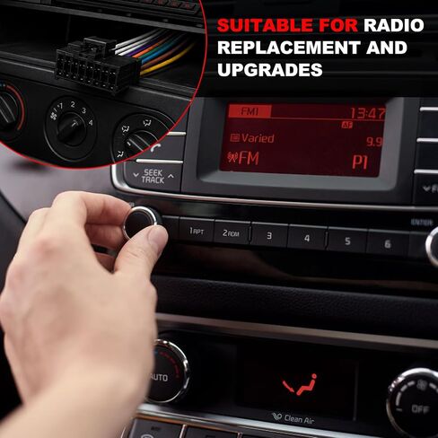 16 Pin Radio Wiring Harness, Car Stereo Wiring Harness Plug Compatible with DEH AVH AVIC MVH FH SPH, Auto Radio Stereo Connector for Aftermarket Power Speaker Wire Replacement in Kuwait