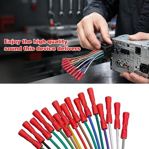16 Pin Radio Wiring Harness, Car Stereo Wiring Harness Plug Compatible with DEH AVH AVIC MVH FH SPH, Auto Radio Stereo Connector for Aftermarket Power Speaker Wire Replacement in Kuwait