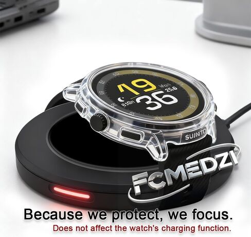 Smartwatch Screen Protector Compatible for Suunto Race 2 Case TPU Soft Frame Cover and Tempered Glass Protective Film (Pack of 3+2) in Kuwait
