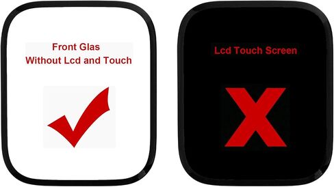 New Front Glass Outer Screen Lens Replacement Compatible with Apple Watch Series 7/8/9 iWatch 45mm with Tools(No Display and Touch digitizer) in Kuwait
