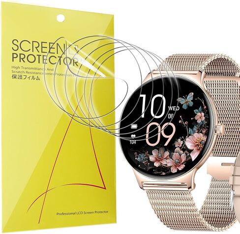 Lamshaw Compatible Screen Protector for LIGE FV12 Smartwatch, 6 Pack TPU Clear Film, 1.43 Inches in Kuwait
