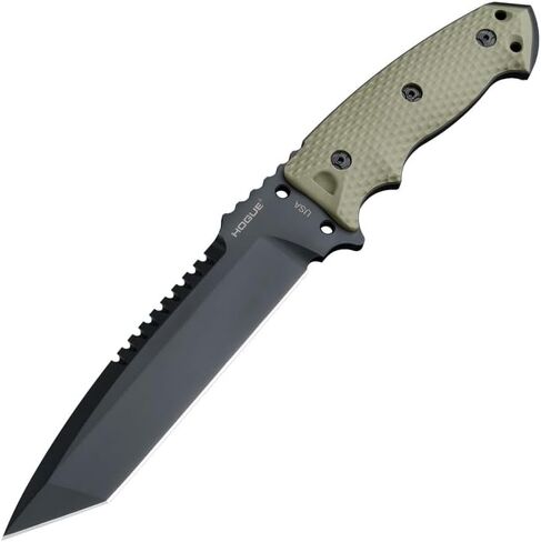 Hogue EX-F01 7.0" A2 Tanto Blade w/Broad Rear Saw Teeth Fixed Knife in Kuwait