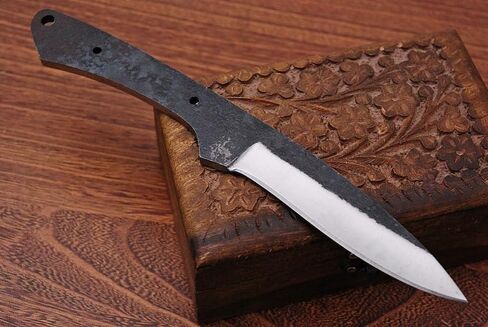 MB -7276 Handmade Forged Carbon Steel Knife Blank – 9 Inch Full Tang Hunting Knife Blade – Custom DIY Bushcraft Survival Fixed Blade for Camping, Tactical, Fishing & Outdoor Adventure in Kuwait
