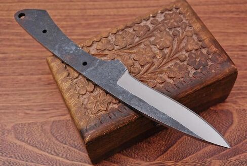 MB -7276 Handmade Forged Carbon Steel Knife Blank – 9 Inch Full Tang Hunting Knife Blade – Custom DIY Bushcraft Survival Fixed Blade for Camping, Tactical, Fishing & Outdoor Adventure in Kuwait