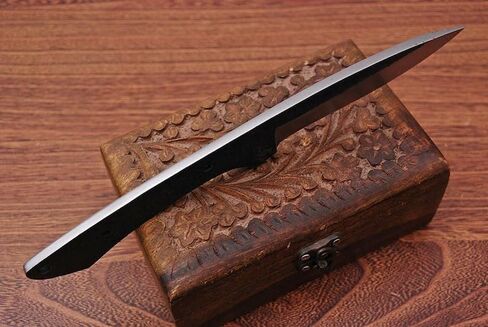 MB -7276 Handmade Forged Carbon Steel Knife Blank – 9 Inch Full Tang Hunting Knife Blade – Custom DIY Bushcraft Survival Fixed Blade for Camping, Tactical, Fishing & Outdoor Adventure in Kuwait