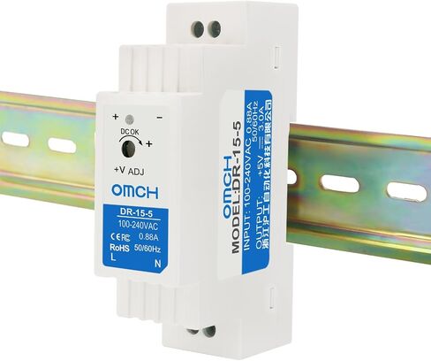 DR-15-5 DIN Rail Power Supply 15W 5V 3A Industrial SMPS in Kuwait