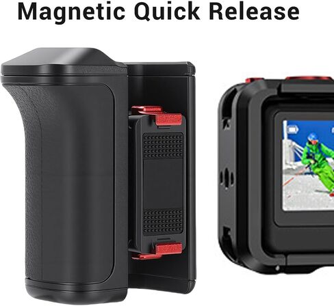 Sports Camera Street Photography Handle Set, Magnetic Arrow Storage Case Handle, Adjustable Shutter with Cold Shoe Expansion, Ideal for Street Photography, Sports & Scene Needs in Saudi Arabia
