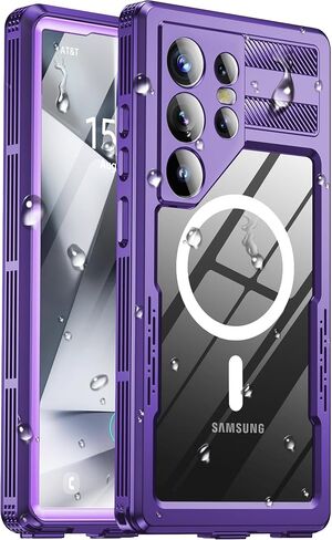 IP68 Waterproof Case for Samsung Galaxy S26 ULTRA, Magnetic, Purple in Kuwait