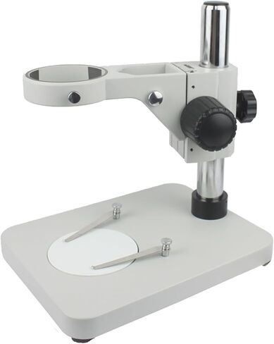 Trinocular Microscope Stereo Microscope Binocular Microscope Adjustable Table Working Stand Holder + 76mm Ring Holde,Black 35cm in Saudi Arabia
