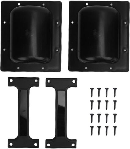 Heavy Duty Recessed Speaker Handles 2 Pack 5.28 X 4.21in Aluminum Alloy with ABS Base for PA Speakers Amplifier Cabinets Toolboxes in Kuwait