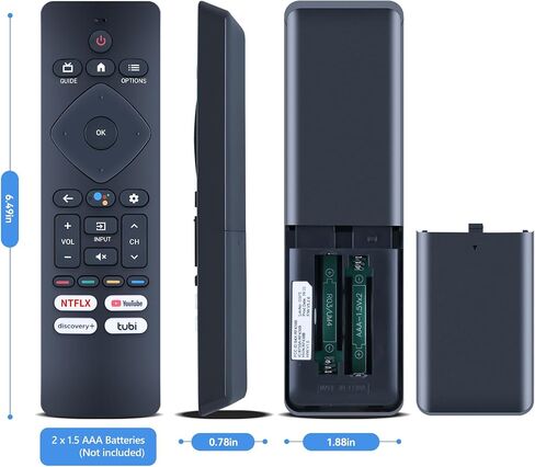 PZL URMT26CND002 Replacement Voice Remote Control for Philips Google TV 65PUL7672/F7 55PUL7672/F7 55PUL7552/F7 50PUL7552/F7 643PUL7652/F7 65PUL7552 50PUL7672/F7 75PUL7552/F7 5PUL7552/F7 43PUL7672/F7 in Kuwait