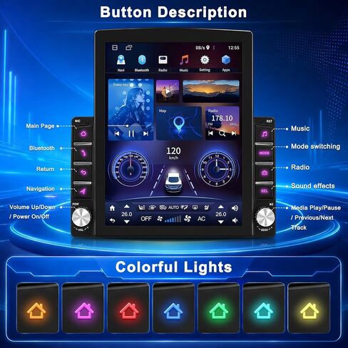 Car Stereo Radio for Mitsubishi Outlander 2003-2006 CarPlay Android Auto in Kuwait