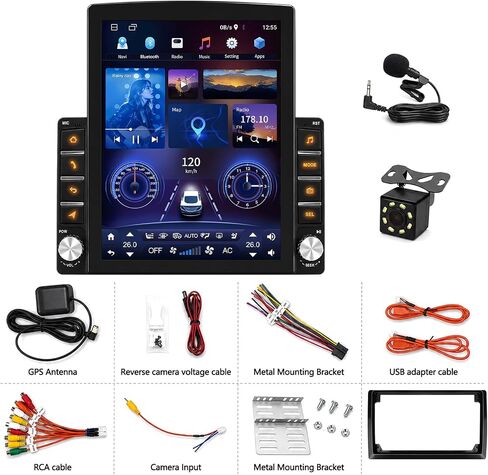 Car Stereo Radio for Mitsubishi Outlander 2003-2006 CarPlay Android Auto in Kuwait