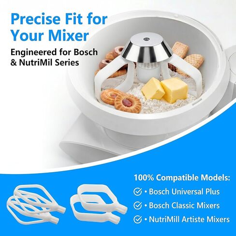 Cookie Paddles & Cake Paddles for Bosch Universal,NutriMill Artiste Mixers in Saudi Arabia