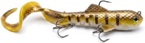 Vexan Super-D Swimbait – Realistic Soft Plastic Fishing Lures for Freshwater Large Size Fish Like Musky, Pike and More -Versatile and Durable Moving Swim Bait 4.7oz 9" (14" w/Tail) in Kuwait