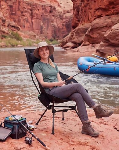MOBI GARDEN 400Lb High Back Camping Chair, Portable Chair for Adults in Kuwait