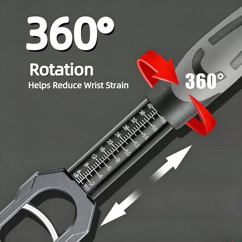 Fish Lip Gripper with Scale，40LB Fish Gripper with 360° Swivel Handle in Kuwait