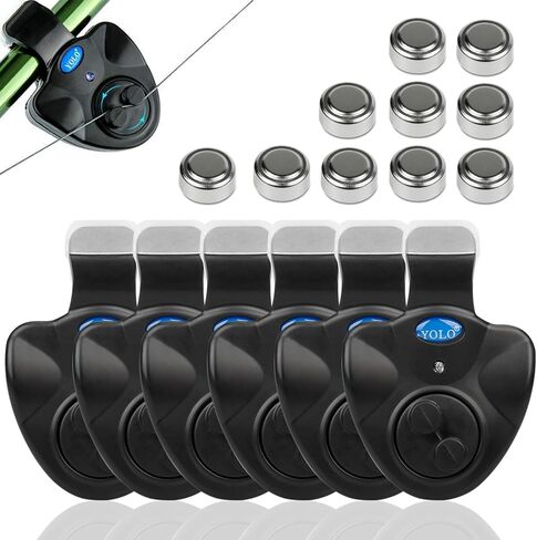 Electronic Fishing Bite Alarm with 10 Bonus Batteries in Kuwait