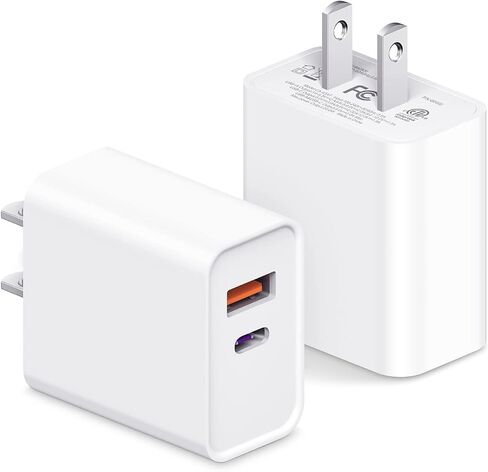 USB C Charger Block for iPhone 16 15, 3-Pack 20W Dual Port Fast Charger, Type C Charger Fast Charging Plug Adapter Compatible with iPhone 16 Pro Max 15 14 13 12, iPad, Samsung Galaxy and Android Phone in Kuwait
