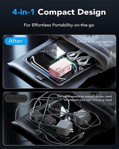 4-in-1 Retractable USB C Wall Charger,40W Fast Charging for Multi-Device in Kuwait