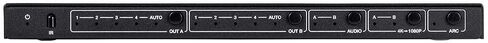 Monoprice Blackbird 4K HDMI Matrix 4x2 HDR 18G 4K@60Hz YCbCr 4:4:4 EDID Coaxial Audio Powered Switch Control Remote (139667) in Kuwait