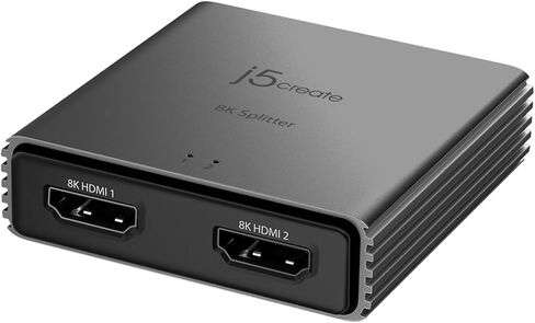 j5create 8K HDMI 2.1 2‑Way Splitter – Mirror HDMI to Two Displays in Kuwait
