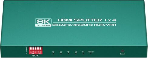 HDMI Splitter 1 in 4 Out 4k 120hz hue sync Box 1x4 hdmi Duplicator 4k 120hz 4 Way hdmi2.1 Splitters 1x4 4 Way hdmi Splitter 1 in 4 Out 8k 4 Port hdmi2.1 Splitters in Kuwait