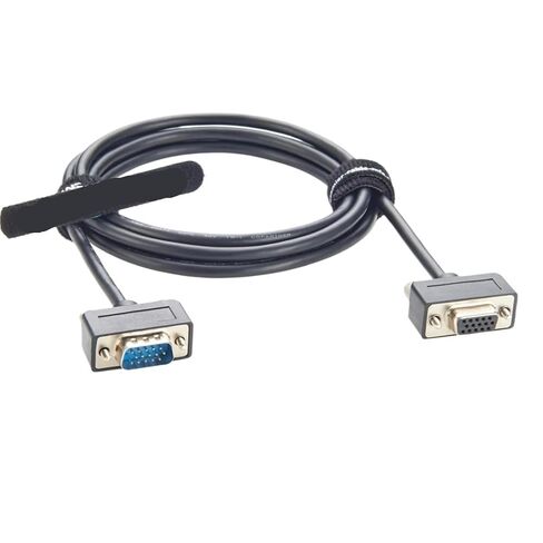 Low Profile HD15 Male to Female Extension Cable Screw Panel Mount Ultra Thin SVGA VGA Monitor Video Cable 1920x1080P in Kuwait