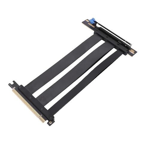 PCIE 5.0 Riser Cable Fit for RTX4900 RX7900XTX, Gen 5 GPU Graphics Card Extension Cable PCI E 16X 128GBs 230mm Black in Kuwait