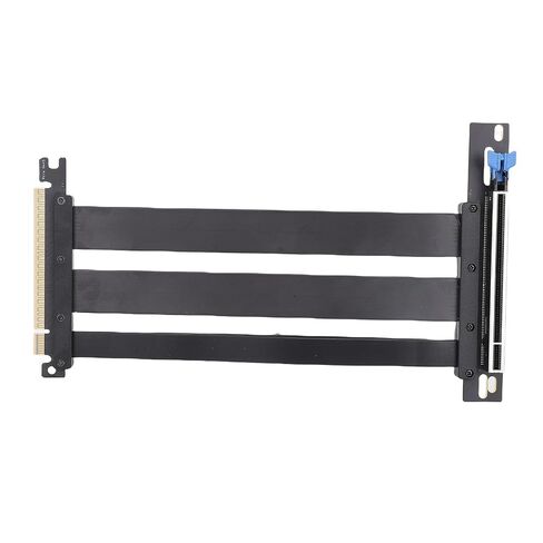 PCIE 5.0 Riser Cable Fit for RTX4900 RX7900XTX, Gen 5 GPU Graphics Card Extension Cable PCI E 16X 128GBs 230mm Black in Kuwait