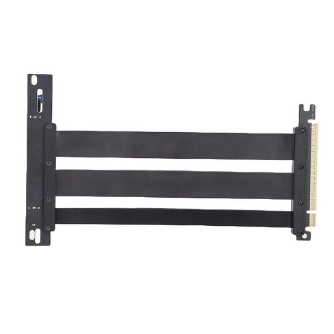 PCIE 5.0 Riser Cable Fit for RTX4900 RX7900XTX, Gen 5 GPU Graphics Card Extension Cable PCI E 16X 128GBs 230mm Black in Kuwait