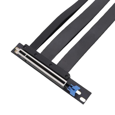 PCIE 5.0 Riser Cable Fit for RTX4900 RX7900XTX, Gen 5 GPU Graphics Card Extension Cable PCI E 16X 128GBs 230mm Black in Kuwait