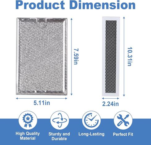 FGMV17WNVFA Microwave Grease & Charcoal Filter, 3 Pack in Kuwait